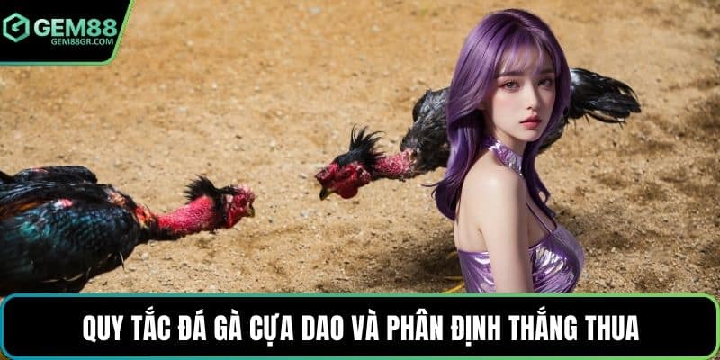 Quy tắc đá gà cựa dao và phân định thắng thua